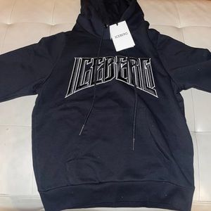 ICEBERG BLACK HOODIE SMALL